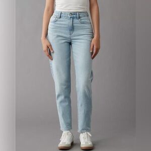 Old Navy Blue Straight Leg Jeans High Waist